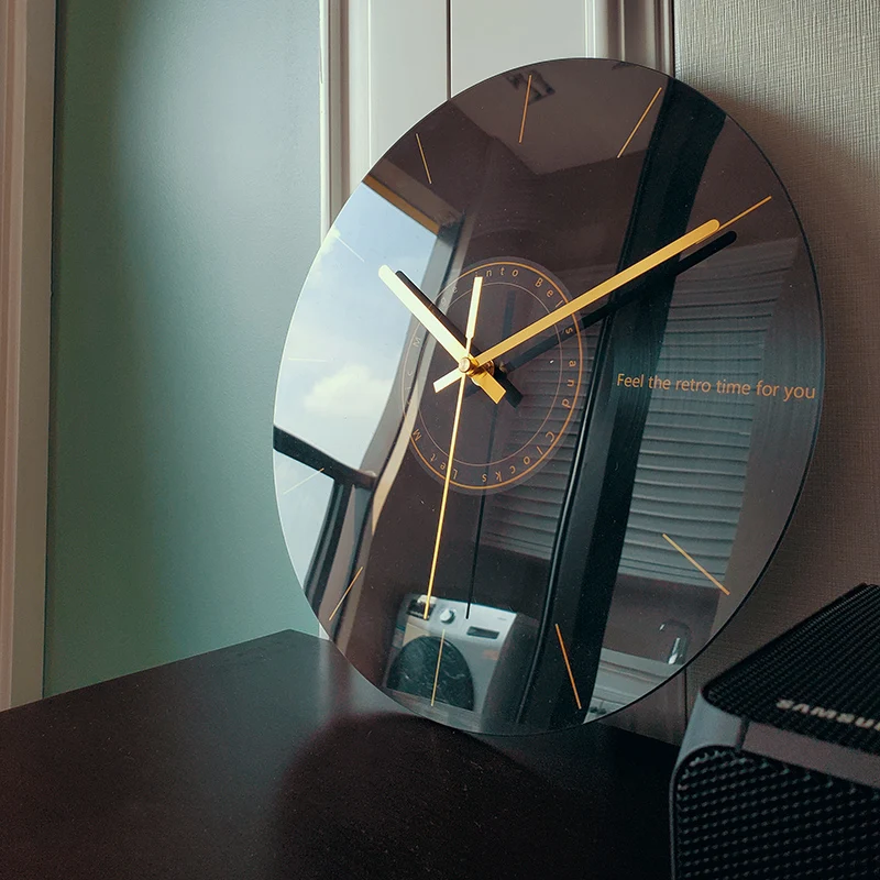 Luxury Lifestyle Gifts - Luxo silencioso relógio de parede sala