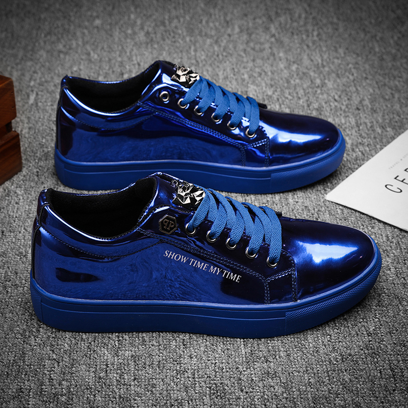 Luxury Lifestyle Fashion - Homens de luxo tênis casuais azul