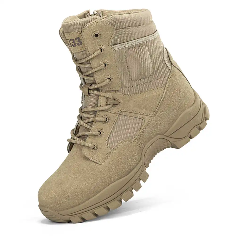 Luxury Lifestyle Team - Botas de caminhada de couro genuíno
