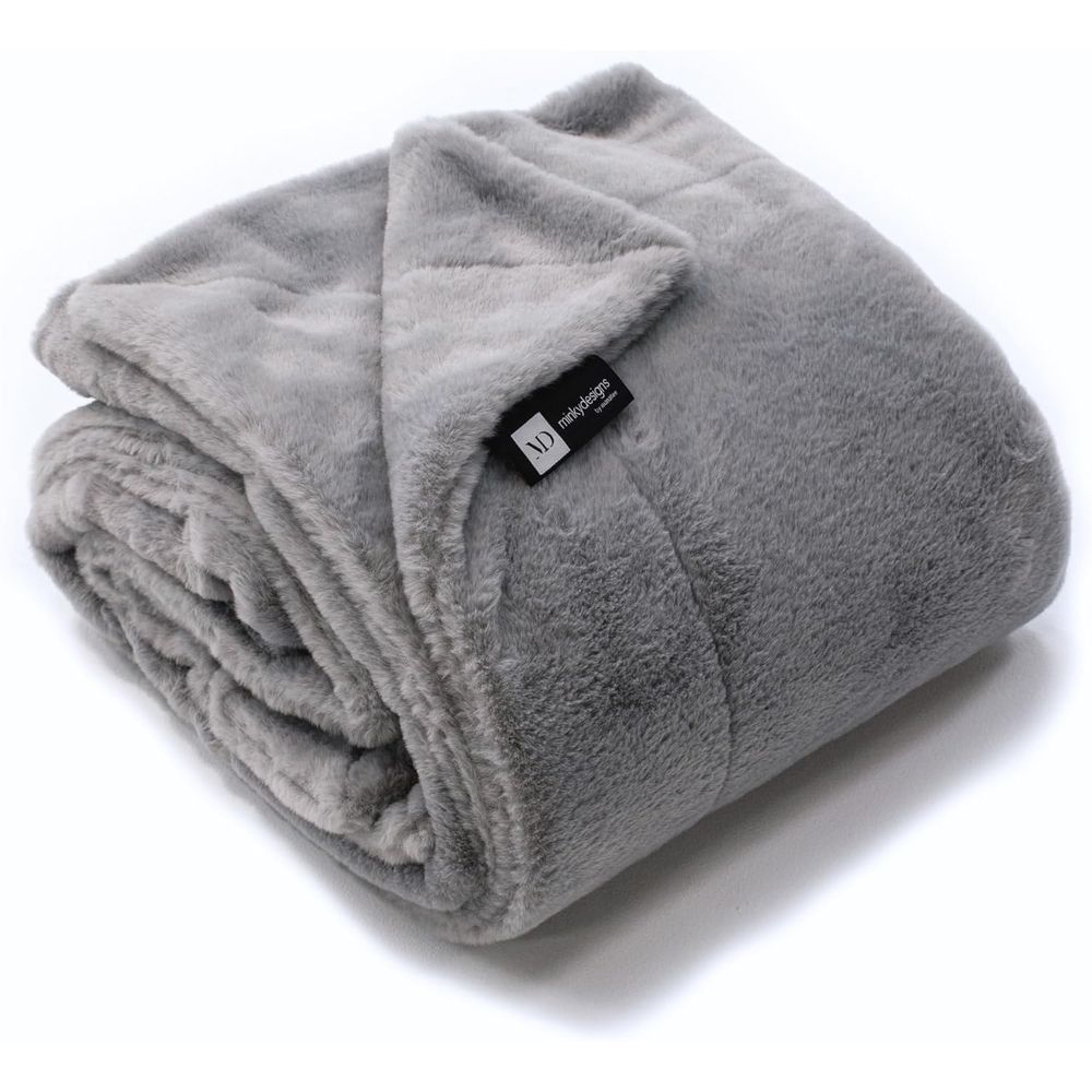 Cashmere Throw Blanket - Minky Designs Cobertor Minky cinza cinza