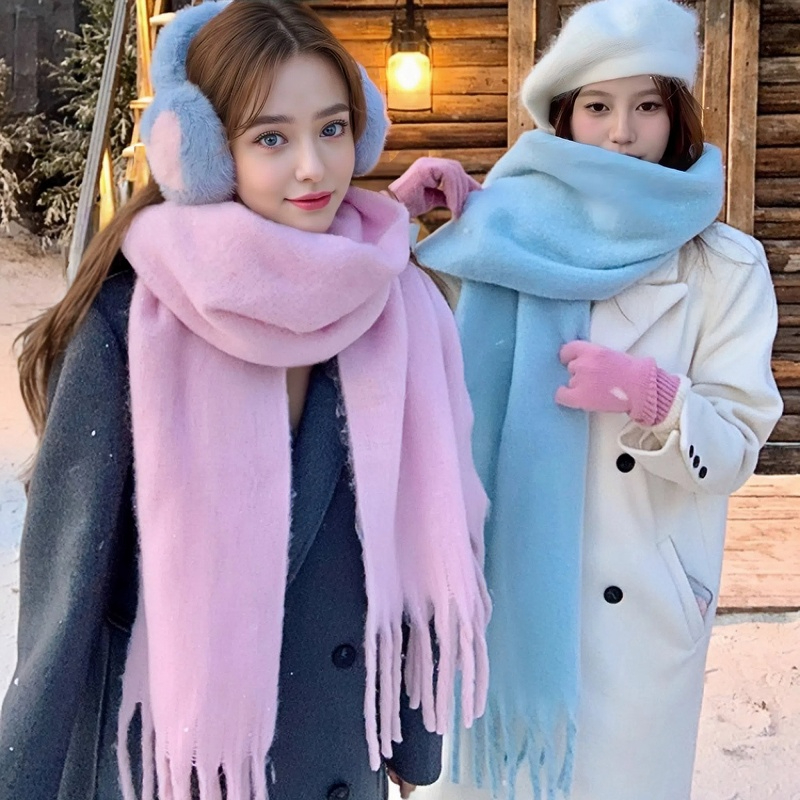 Cashmere Throw Blanket - Lenço de inverno para mulheres caxemira