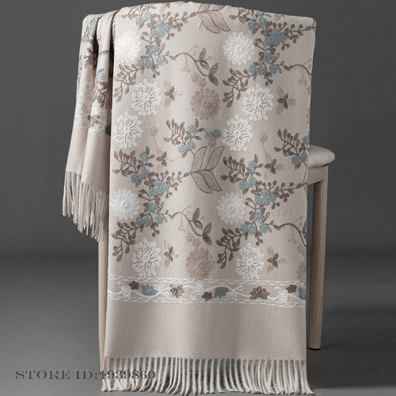 Cachecol Feminino de Caxemira  - Cashmere Throw Blanket avaliação e preço