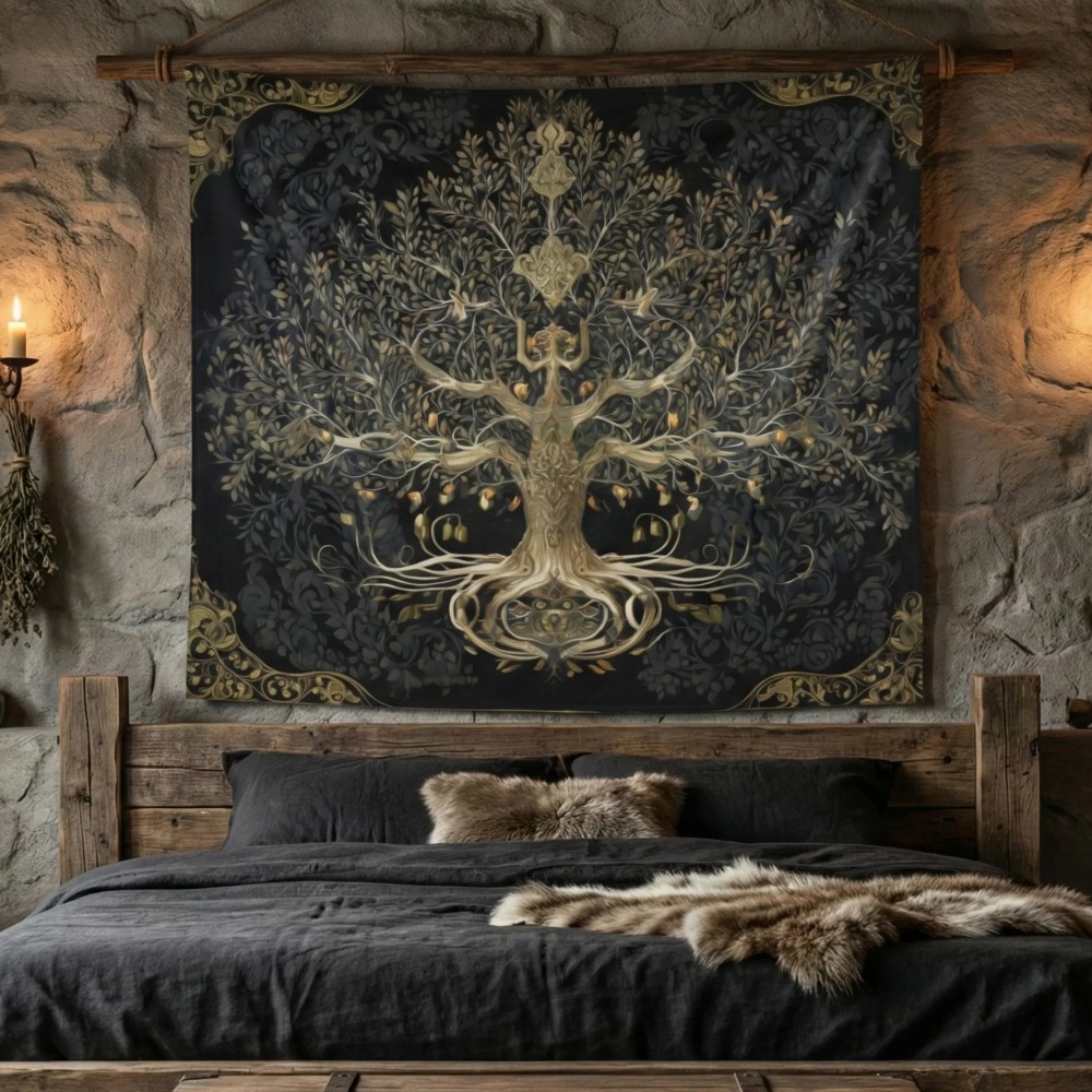 Tapeçaria VIKAMA Árvore da Vid - Luxury Lifestyle Background avaliação e preço